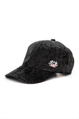 Unisex American Flag Angel Pin Tag Velour Cap