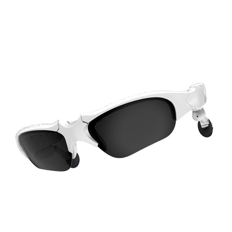 Unisex Midnight Black Titan Bluetooth 5.0 Sports Sunglasses with Wireless Mic & Open-Ear Audio