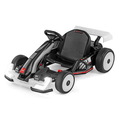24V Kids Ride On Licensed Audi Go Kart Racing Toy with Horn - Black & White