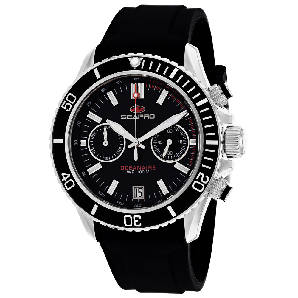 Seapro Men's Thrash - Black Dial/Strap/Bezel, Silver Case - 100m