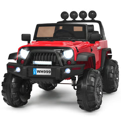 GBruno Store 12V Kids Ride On Truck with Remote Control and Double Magnetic Door - Red