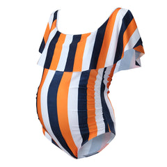 Women's Maternity Stripped Swimsuit