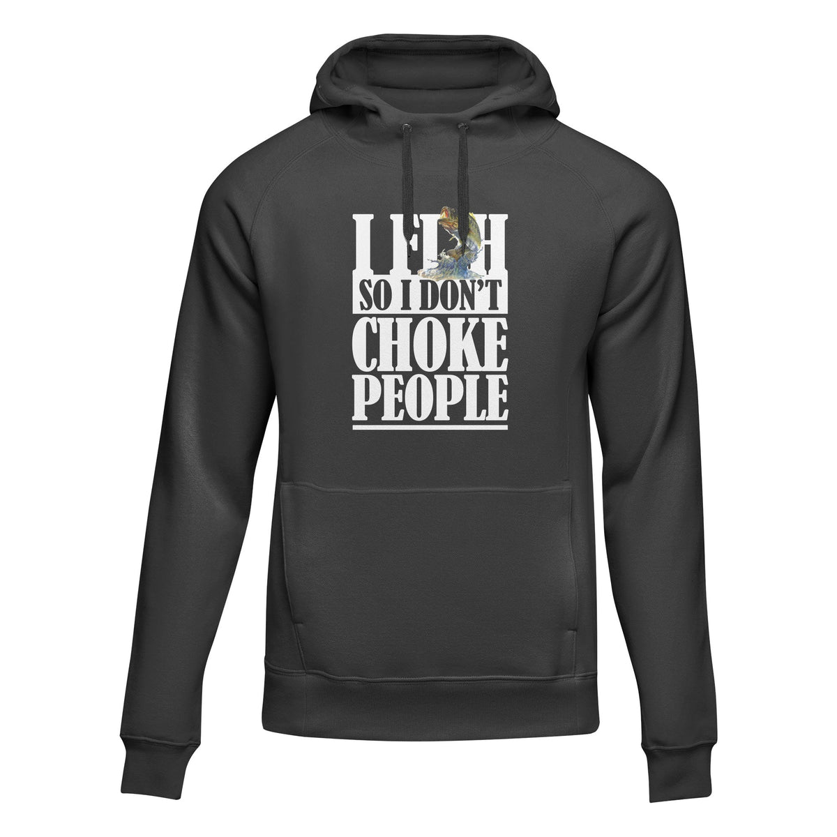 Outdoorzees Unisex 'I Fish So I Don't Choke People' Hoodie