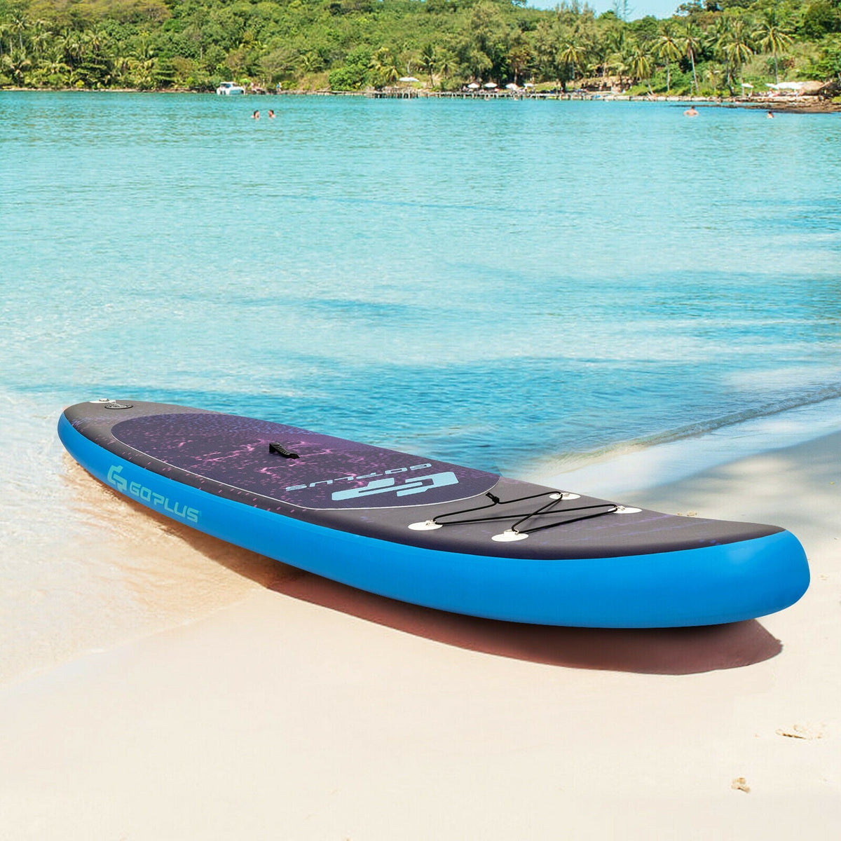 11 Foot Inflatable Stand Up Paddle Board with Bag, Aluminum Paddle, Pump