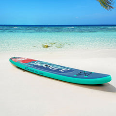 11 Foot Inflatable Stand Up Paddle Board with Backpack, Leash, Aluminum Paddle