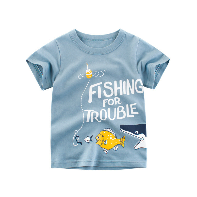 Kid's Unisex 'Fishing For Trouble' T-shirt