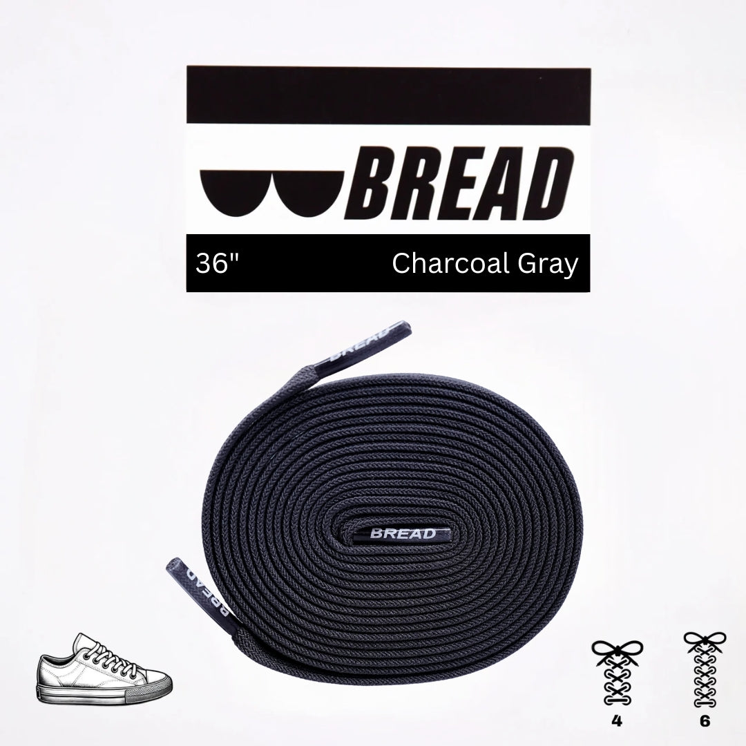 Bread Charcoal Grey Laces