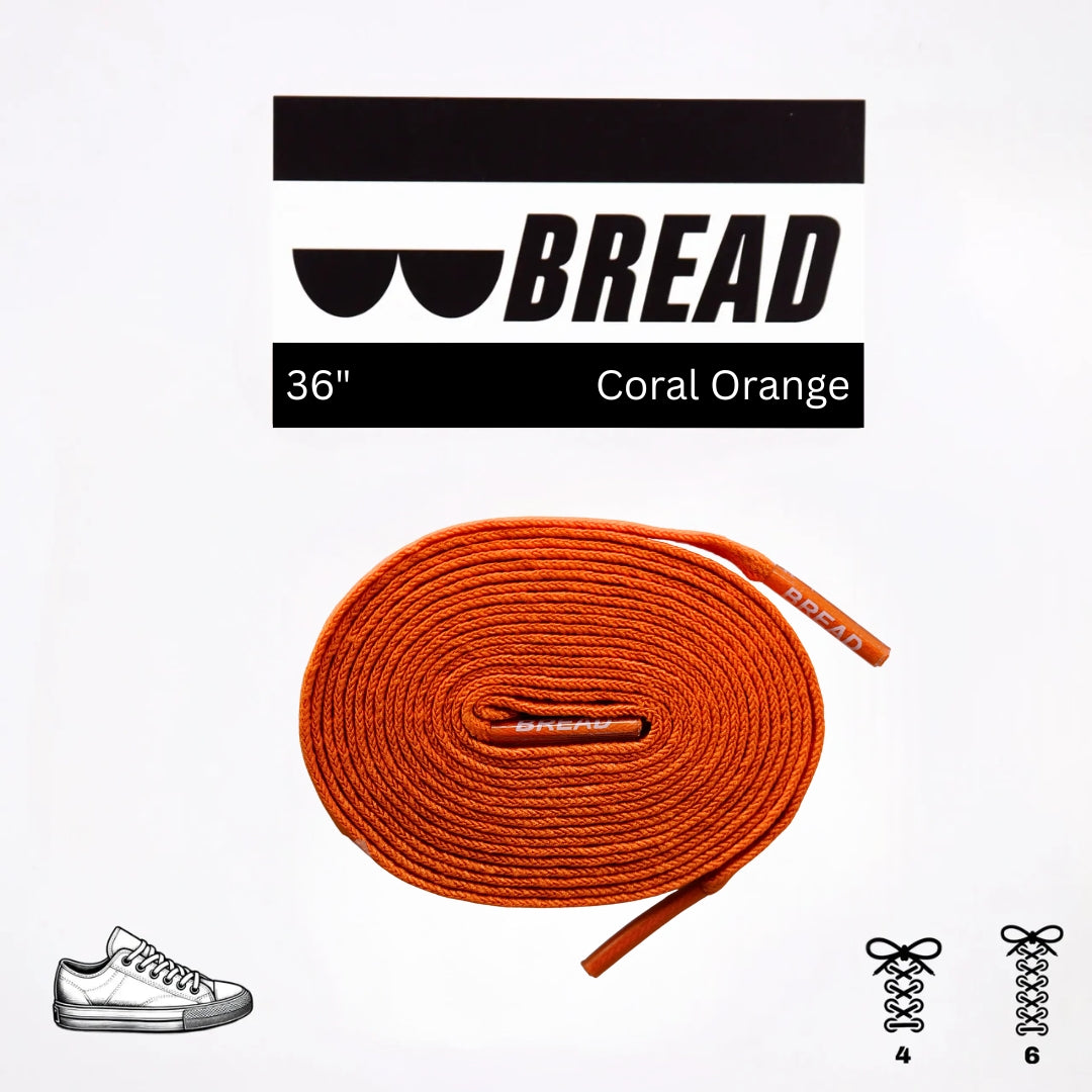 Bread Coral Orange Laces