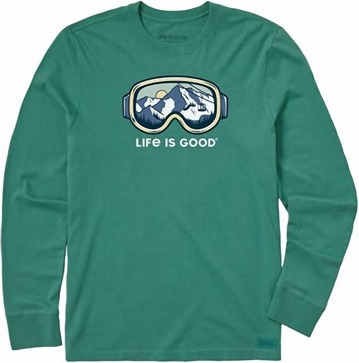 Men's Ski Goggle Landscape T-Shirt - Life Is Good
