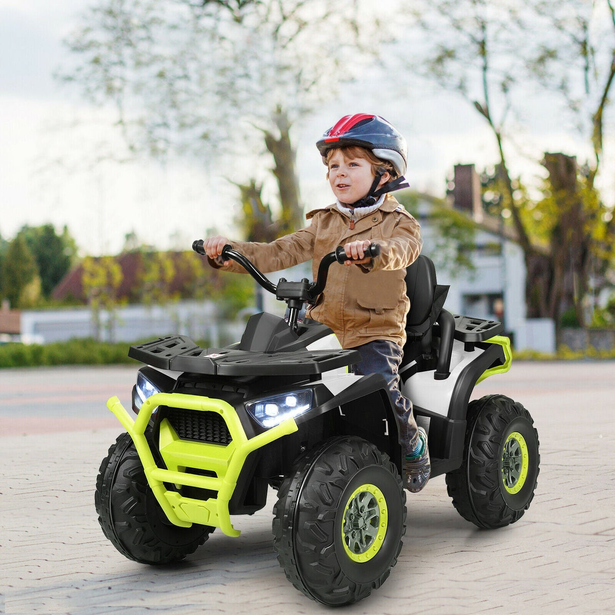 GBruno Store 12 V Kids Electric 4-Wheeler ATV Quad with MP3 and LED Lights