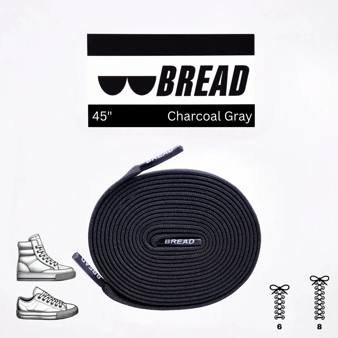 Bread Charcoal Grey Laces