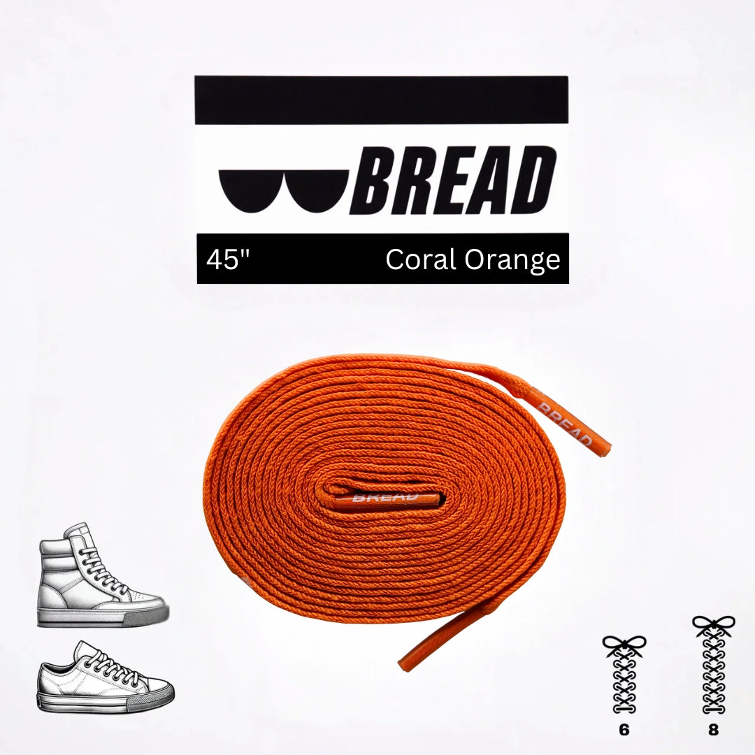 Bread Coral Orange Laces