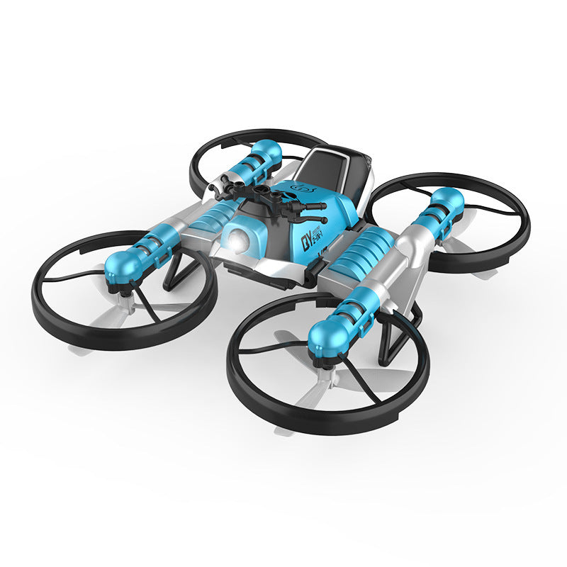 Baby Joy WiFi FPV RC Drone Motorcycle 2 in 1 Foldable Helicopter Camera 0.3MP Altitude Hold RC Quadcopter Motorcycle Drone 2 in 1 Drone