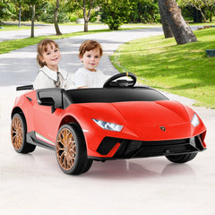 24V Kids Ride On Licensed Lamborghini 2-Seater, 4WD with Music