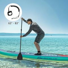 11 Foot Inflatable Stand Up Paddle Board with Backpack, Leash, Aluminum Paddle