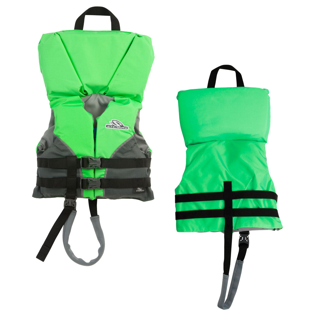 Infant's Unisex Stearns Heads-Up Nylon Vest Life Jacket - Up to 30lbs - Green