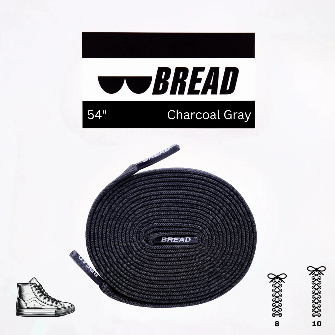 Bread Charcoal Grey Laces