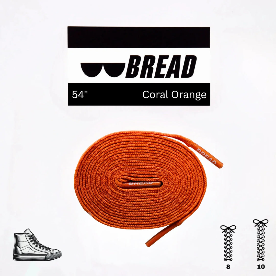 Bread Coral Orange Laces