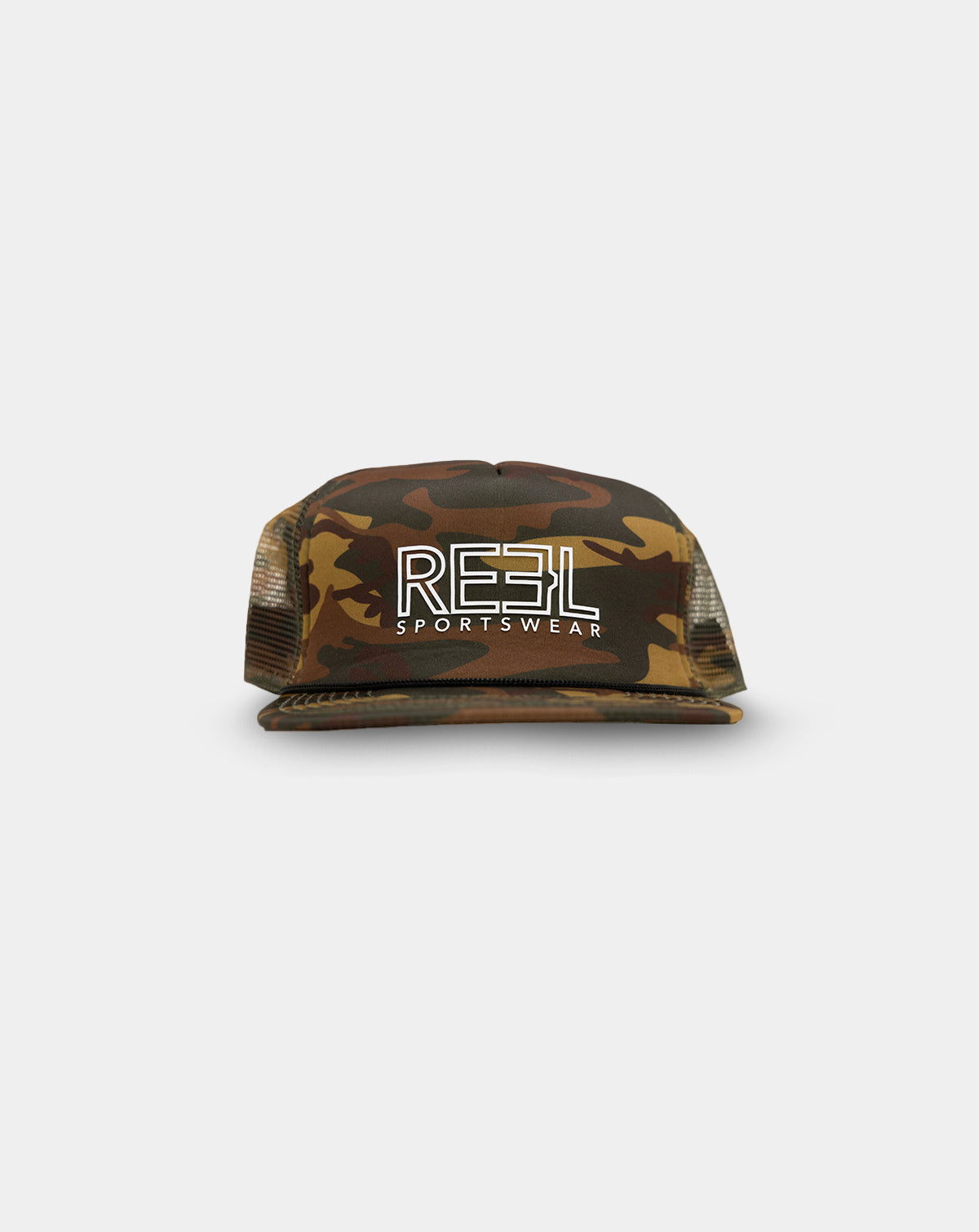 Unisex 'Badlands' Black Camo Trucker Hat