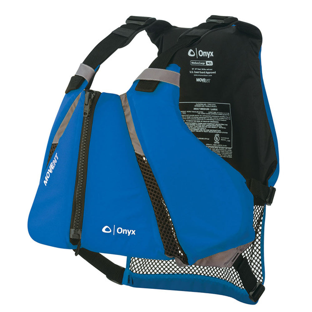 Adult's Unisex Onyx MoveVent Curve Paddle Sports Life Vest - XS/S - Blue