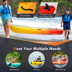 10 Foot GoPlus Sit-on-Top Kayak with Detachable Aluminum Paddle