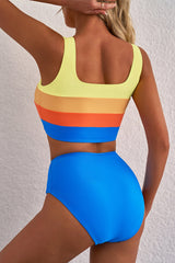 Women's High Waist Two-Piece Bikini Swimsuit