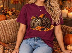 Women's Glam Pumpkin Graphic T-Shirt AUTUMN
