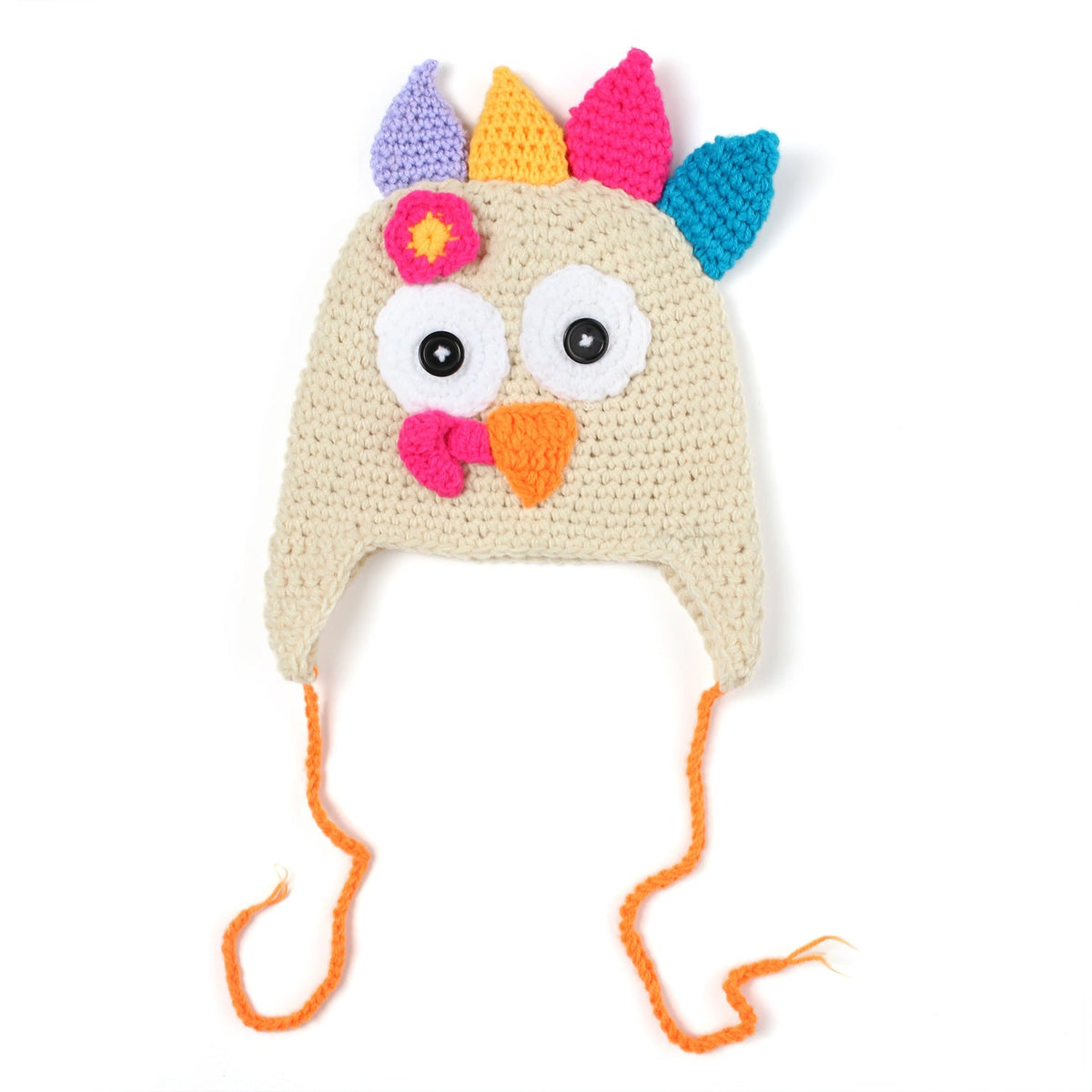 THANKSGIVING Kid's Unisex Hand-Woven Turkey Hat