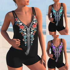 Women's Plus Size Tankini with Shorts