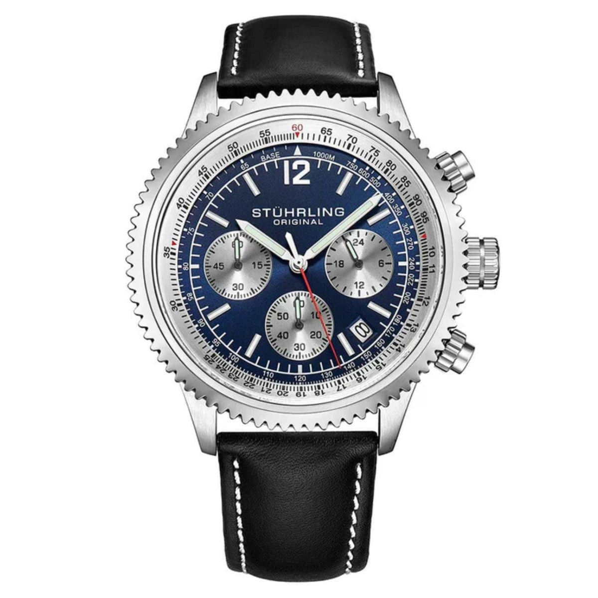 Stuhrling Men's Monaco - Blue Dial - 50m
