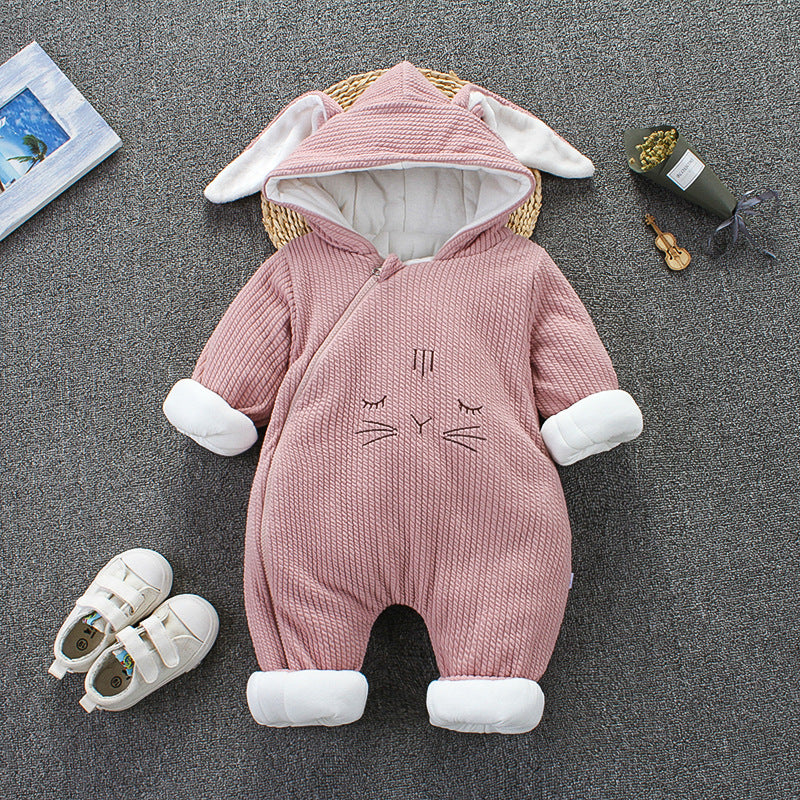 Infant's Unisex Rabbit Cotton Snowsuit