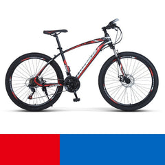 Shock Absorbing 21-27 Speed Cross Country/Mountain Bike with 24 or 26" Wheels