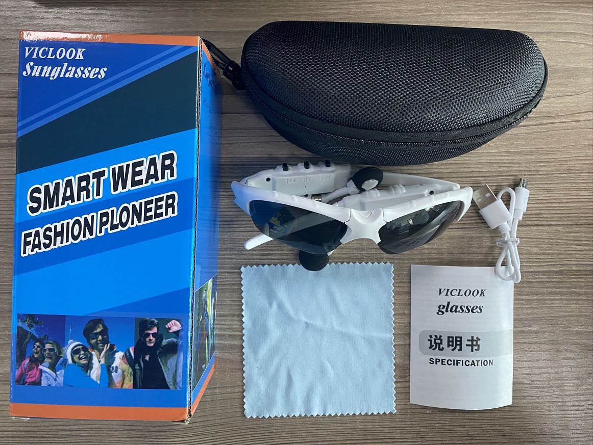 Unisex Bluetooth Audio Smart Glasses with Polarized Lenses