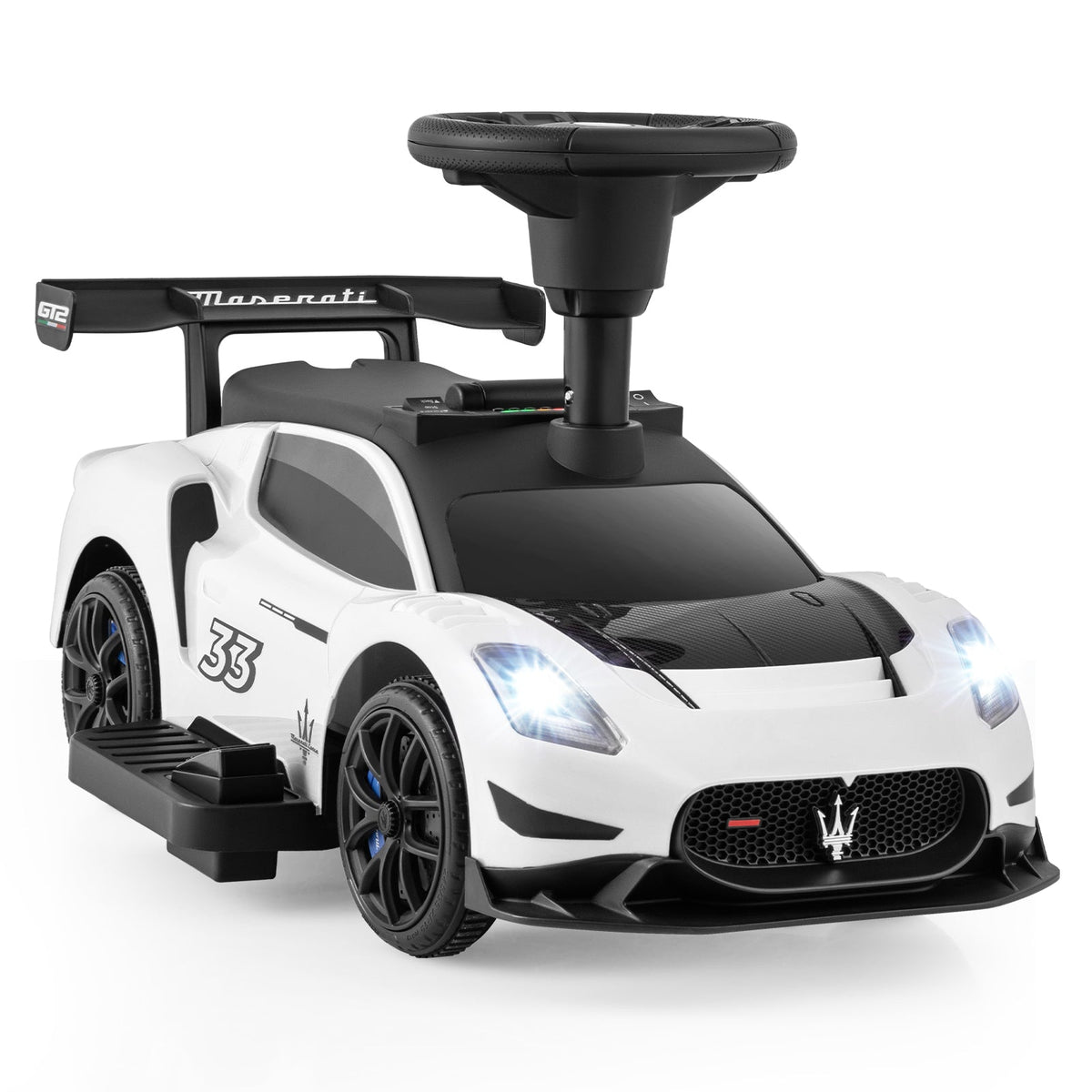 6V Kids Ride On/Push Licensed Maserati Car with Foot Pedal and Music