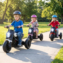 6V Kids Trike/Motorcycle with LED Headlight and Music for Toddlers Aged 3-5