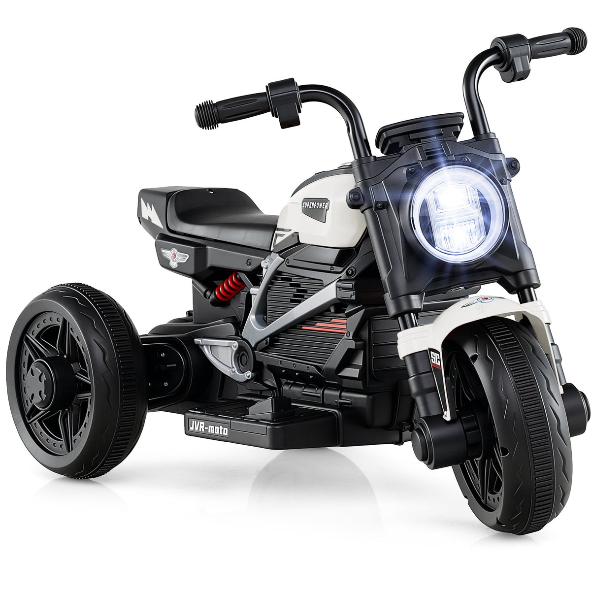 6V Kids Trike/Motorcycle with LED Headlight and Music for Toddlers Aged 3-5
