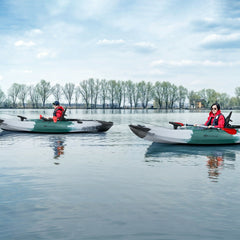 9 Foot Sit-on-Top Fishing Kayak with Rod Holders and Paddle