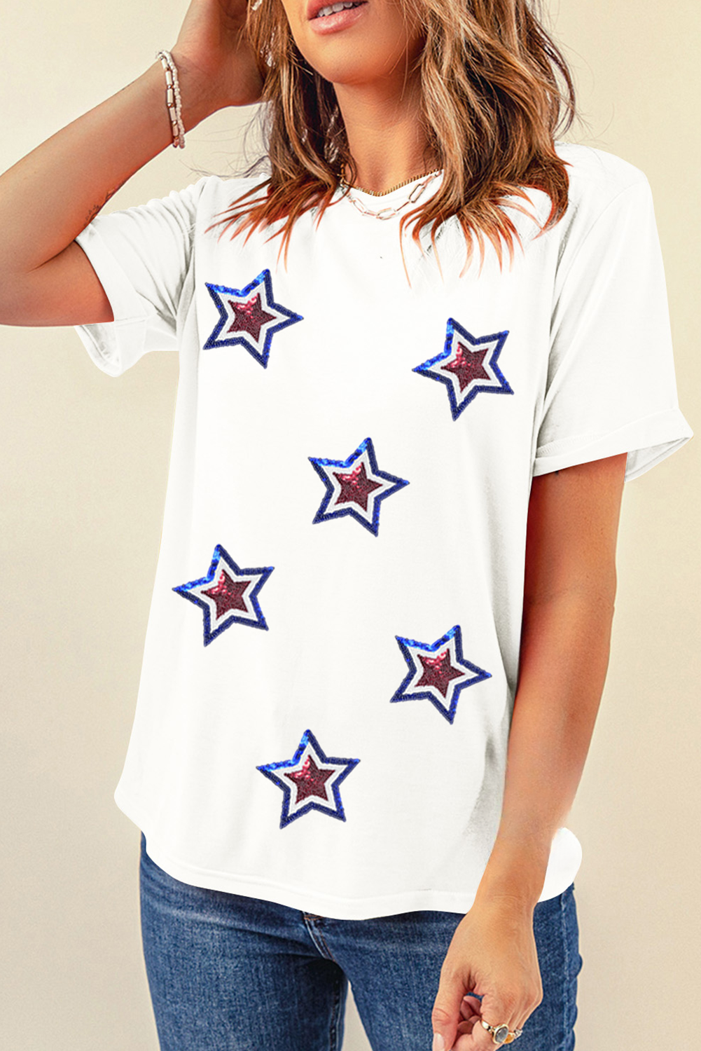 Women's Sequin Star Tee