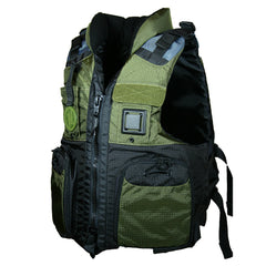 Adult's Unisex First Watch AV-800 Four Pocket Flotation Vest - OD Green - S/M