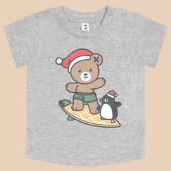 Boy's Surfn' Festive Hux T-shirt CHRISTMAS