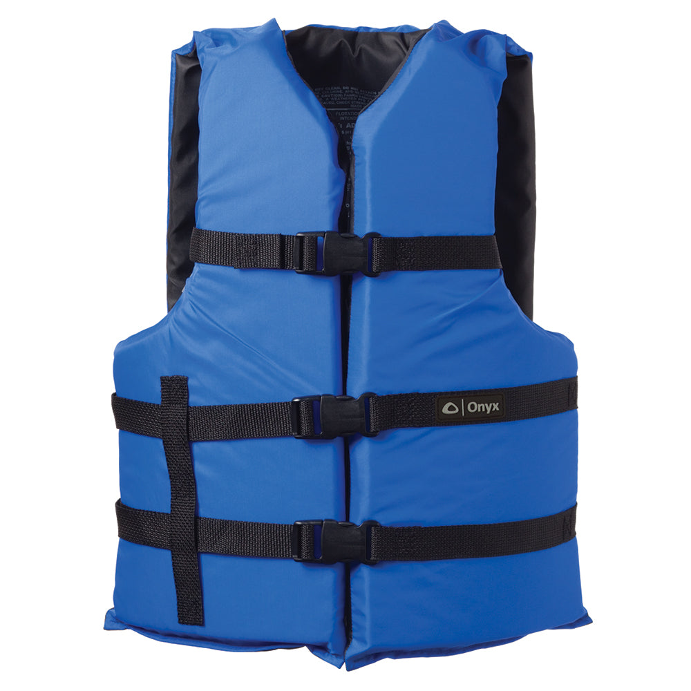 Adult's Oversize Unisex Onyx Nylon General Purpose Life Jacket - Blue