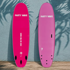 7 Foot Surfboard Trading Co. | Party Wave Soft Top Surfboard - Rose