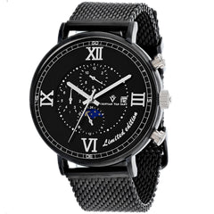 Christian Van Sant Men's Somptueuse LTD - Black Dial/Strap - 100m