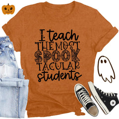 HALLOWEEN Women's Teacher T-Shirt - Size XL