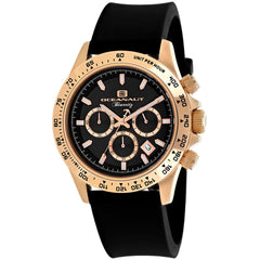 Oceanaut Men's Biarritz - Black Dial/Strap, Gold Case - 100m
