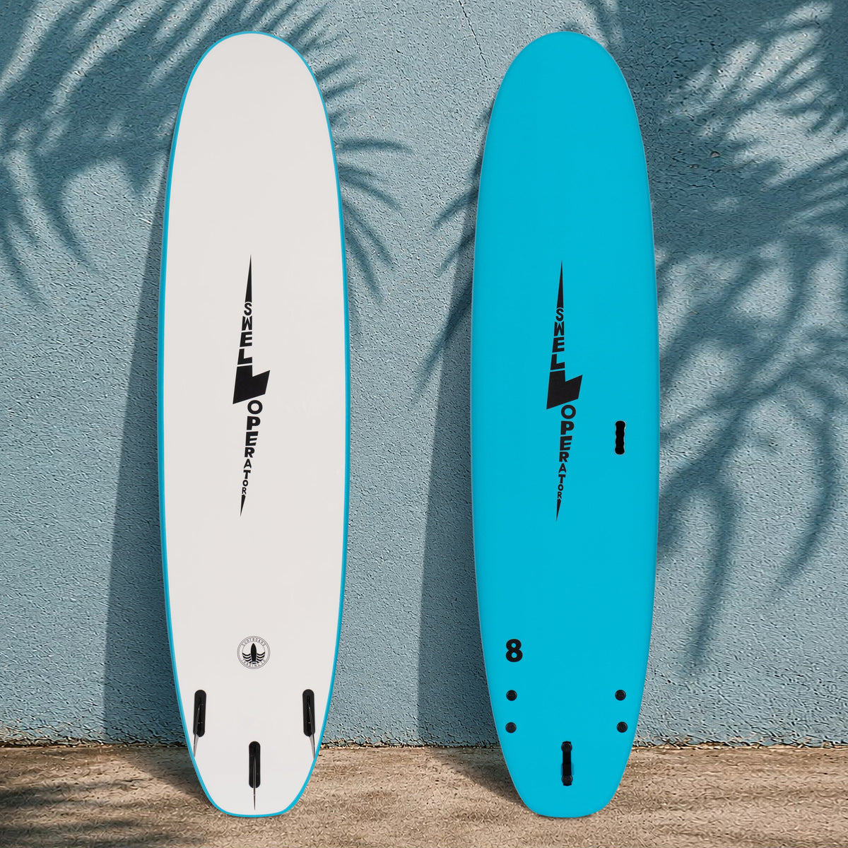 8 Foot Surfboard Trading Co. | Swell Operator Soft Top Surfboard - Aqua