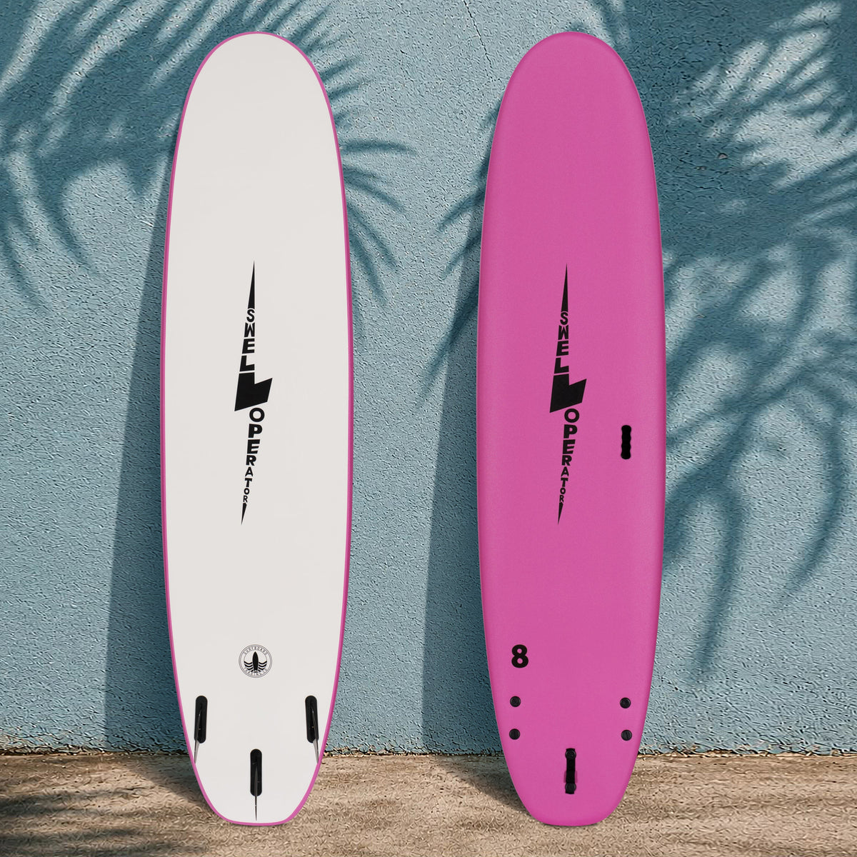 8 Foot Surfboard Trading Co. | Swell Operator Soft Top Surfboard - Coral Pink