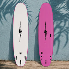 8 Foot Surfboard Trading Co. | Swell Operator Soft Top Surfboard - Coral Pink