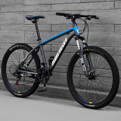 21-30 Speed Mountain Bike with 24/26 Inch Disc Brakes, Shock Absorption