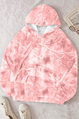 Women's Camouflage Woodland Print Oversized Sporty Hoodie